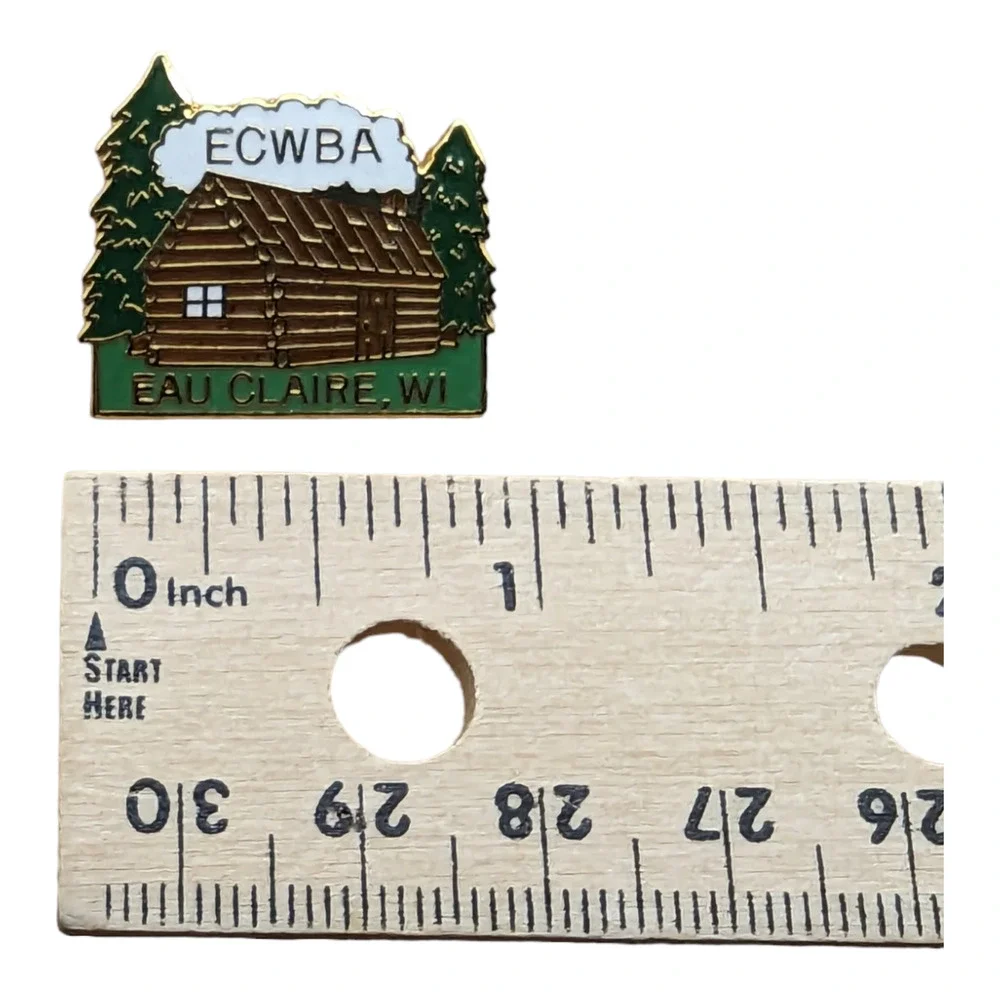 ECWBA East Central Wisconsin Bee Keepers Association Eau Claire Hat Lapel Pin